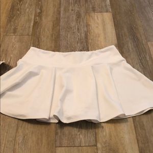 White tennis skirt / pool coverup